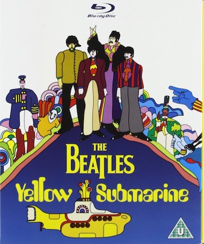 Artwork for the Blu-ray release of Yellow Submarine