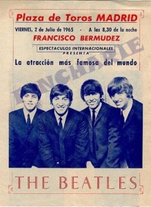 Beatles madrid poster
