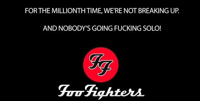 This screen cap from the Foo Fighters video announcement says it all