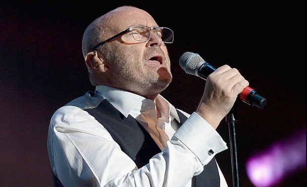 Phil Collins performing at his Foundation's event on March 11, 2016