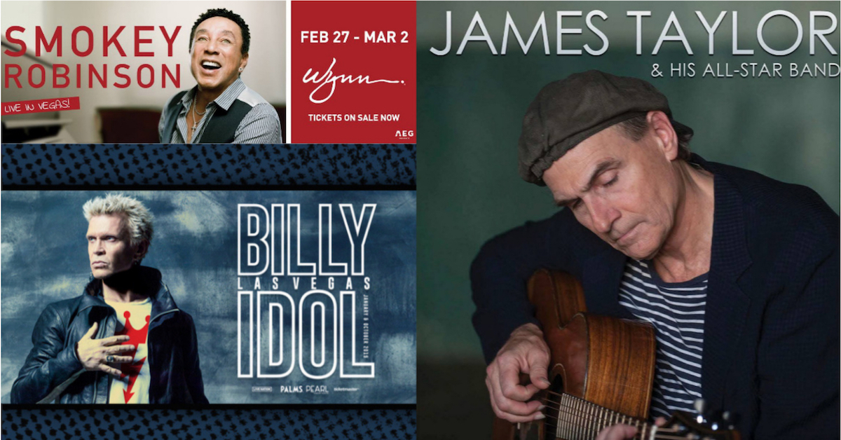 James Taylor, Smokey, Billy Idol: Vegas Residencies | Best Classic Bands