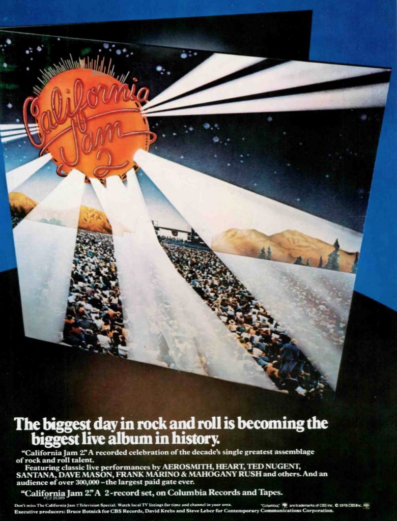 March 18, 1978 California Jam 2 Rocks LA Best Classic Bands
