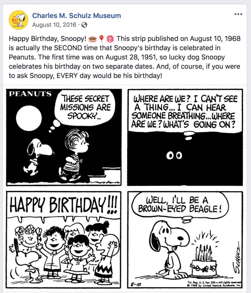August 10 Happy Birthday, Snoopy! Best Classic Bands