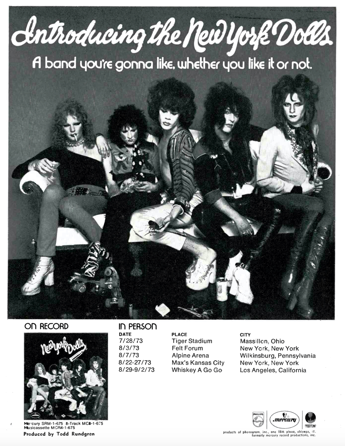 New York Dolls S.T. (1st LP) - 洋楽