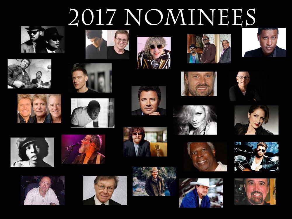 All of the potential nominees for 2017. Quite a collection of talent!