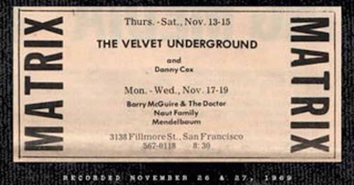 Velvet Underground '69 SF Concerts on 4-CD Set | Best Classic Bands