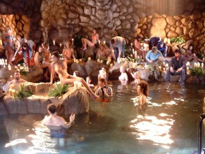 Playboy Mansion grotto via Flickr