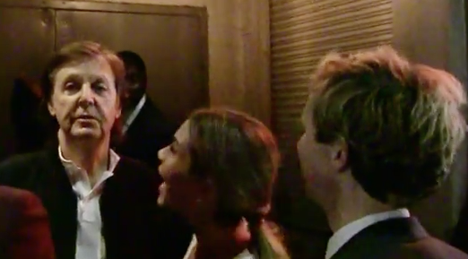 Macca and Beck (r) among others were turned away from a post-Grammys party (screen cap via TMZ.com)