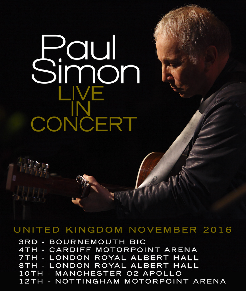 Paul Simon 2016 UK Tour