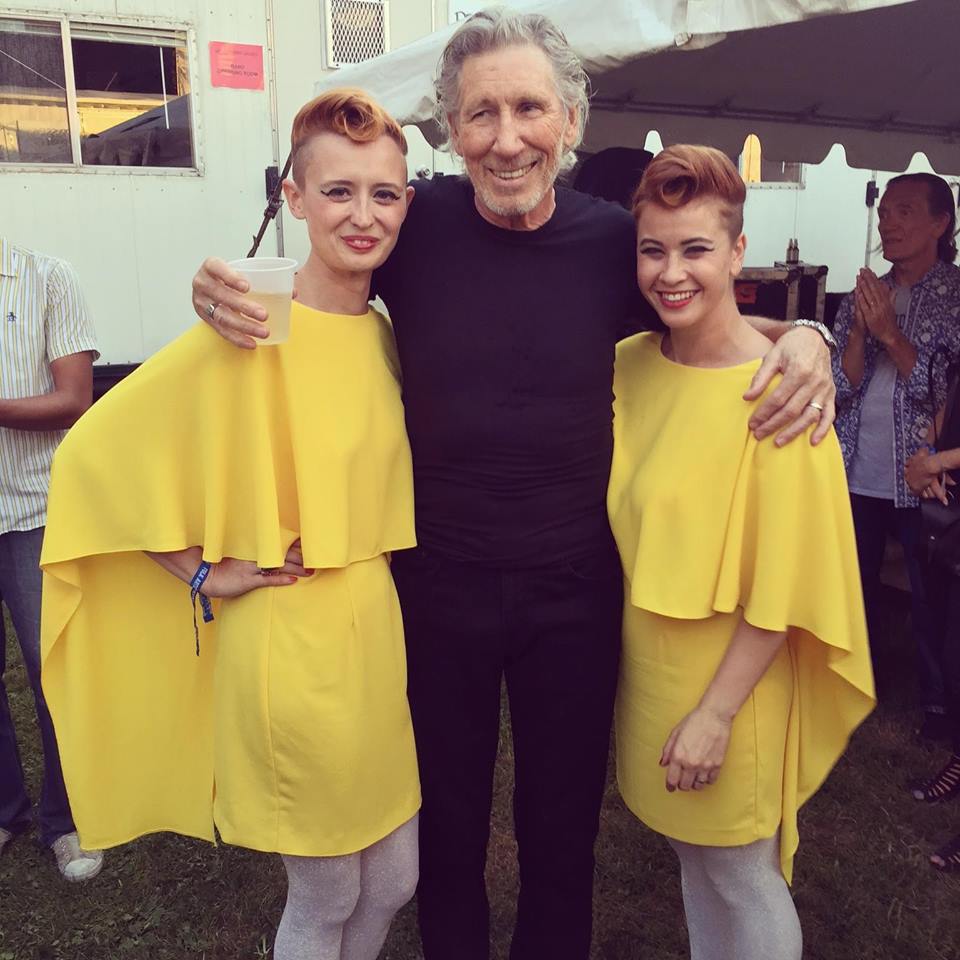 Roger Waters with Holly Laessig and Jess Wolfe of Lucius
