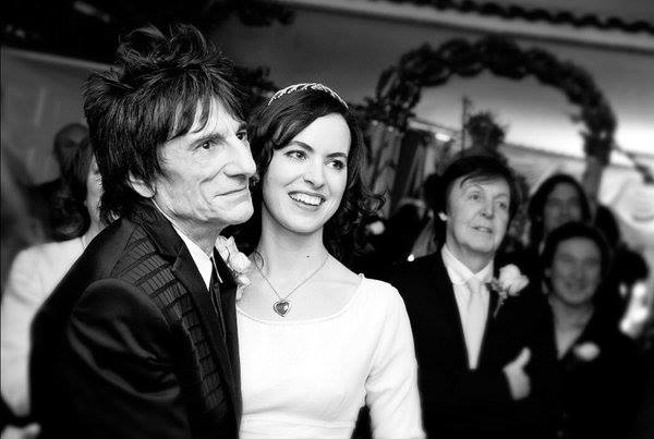 Wood and Humphreys at their 2012 wedding