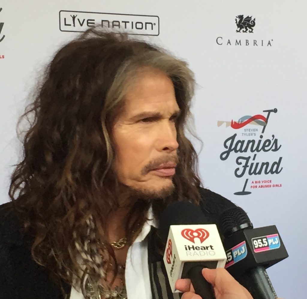 Steven Tyler walking the Red Carpet at NYC's Lincoln Center prior to his May 2, 2016 benefit (Photo: Greg Brodsky)
