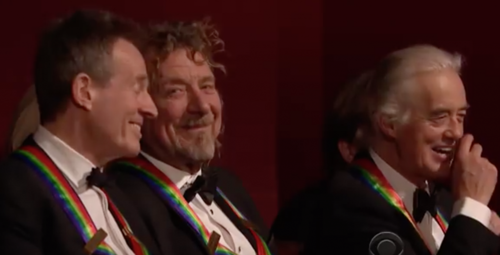 John Paul Jones, Robert Plant and Jimmy Page react to the news.