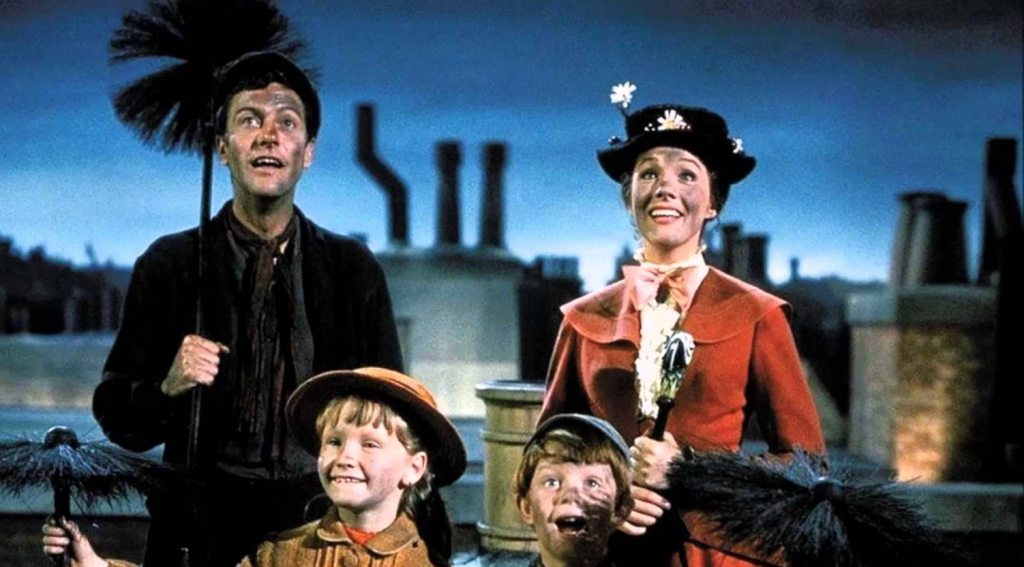 Screen cap from Mary Poppins' "Chim Chim Cher-ee"