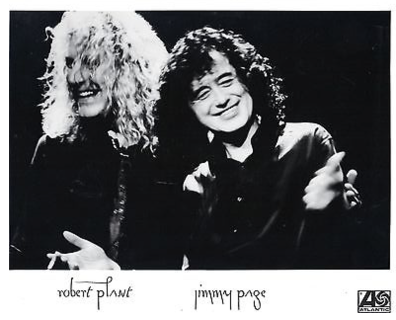 Robert Plant Jimmy Page Atlantic PR Photo