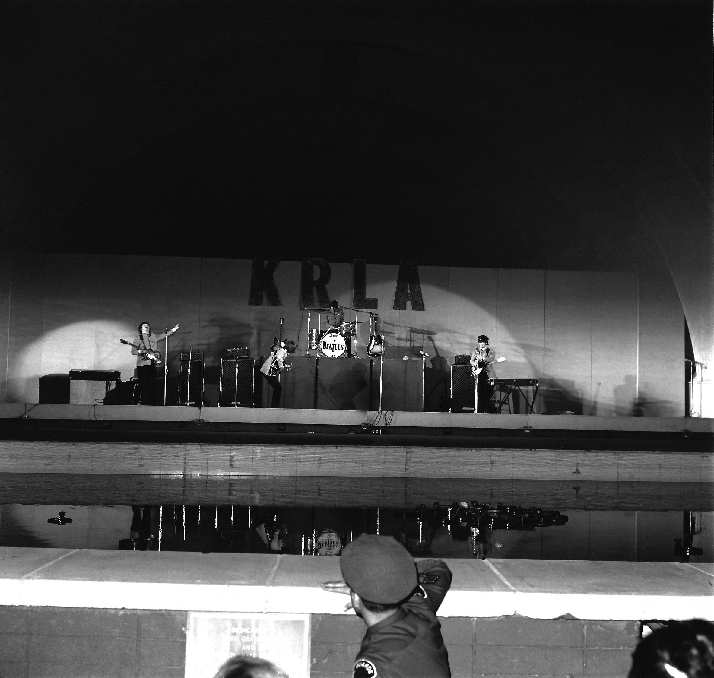 The Beatles perform at Hollywood Bowl in Los Angeles, California on 29 August 1965. © The Music Center Archives/ Otto Rothschild Collection (via Apple Records Ltd./Universal Music)