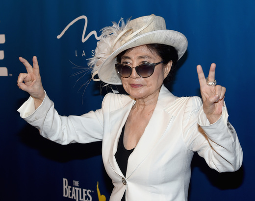 Yoko Ono at the Beatles Love 10th Anniversary (Photo: Ethan Miller)