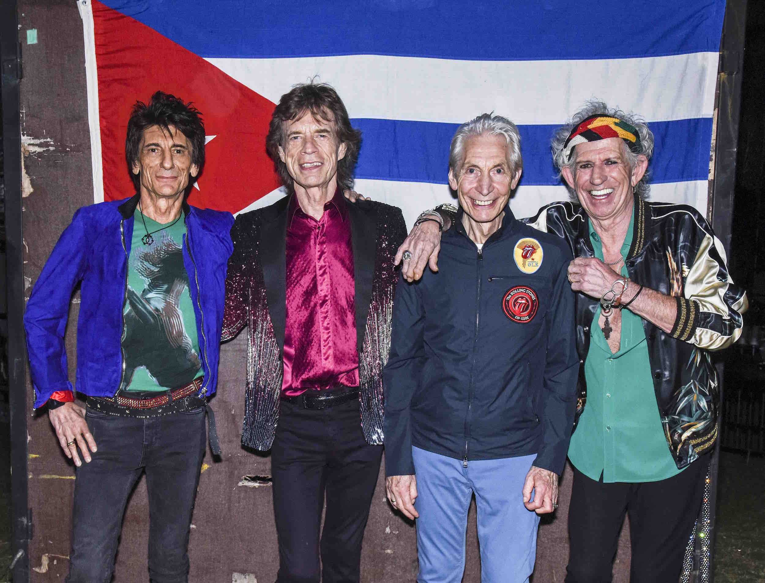 The Rolling Stones backstage before their concert at Ciudad Deportiva on March 25, 2016 in Havana, Cuba. Photo: Dave J Hogan