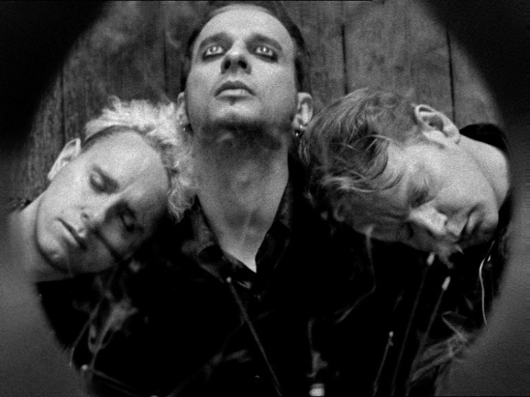 Depeche Mode (L-R): Martin Gore, Dave Gahan, Andy Fletcher (Photo via Legacy Recordings)