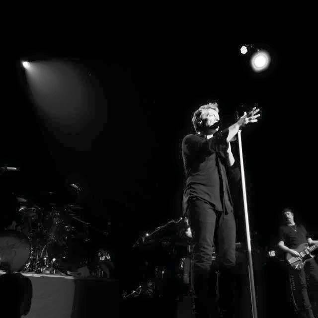 Jon Bon Jovi performing at the Count Basie Theatre in NJ, October 1, 2016 (Photo from his Facebook page)