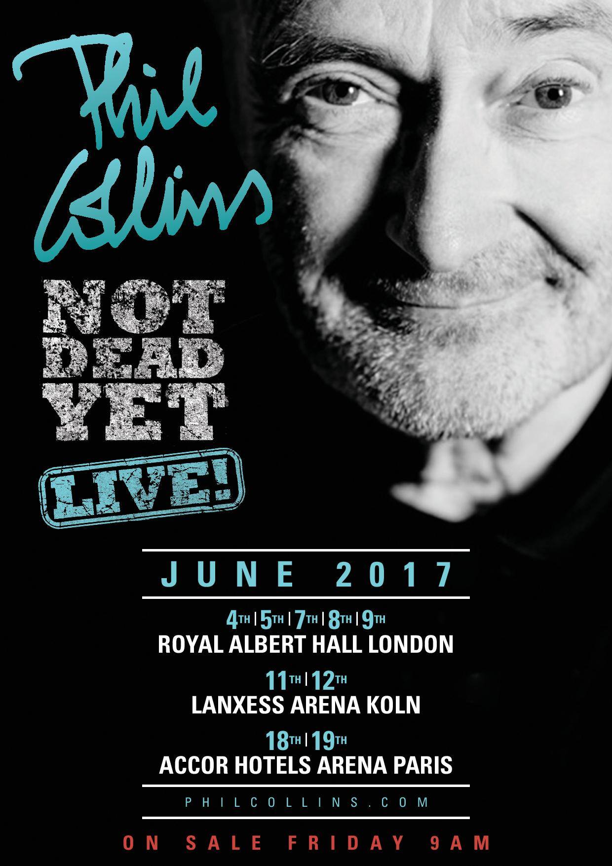 Phil Collins Announces Not Dead Yet Comeback Tour