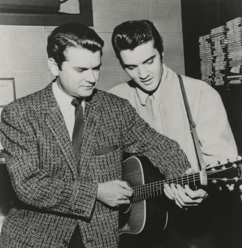 Sam Phillips with his discovery, Elvis Presley