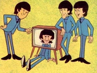 A ceill from the cartoon series The Beatles