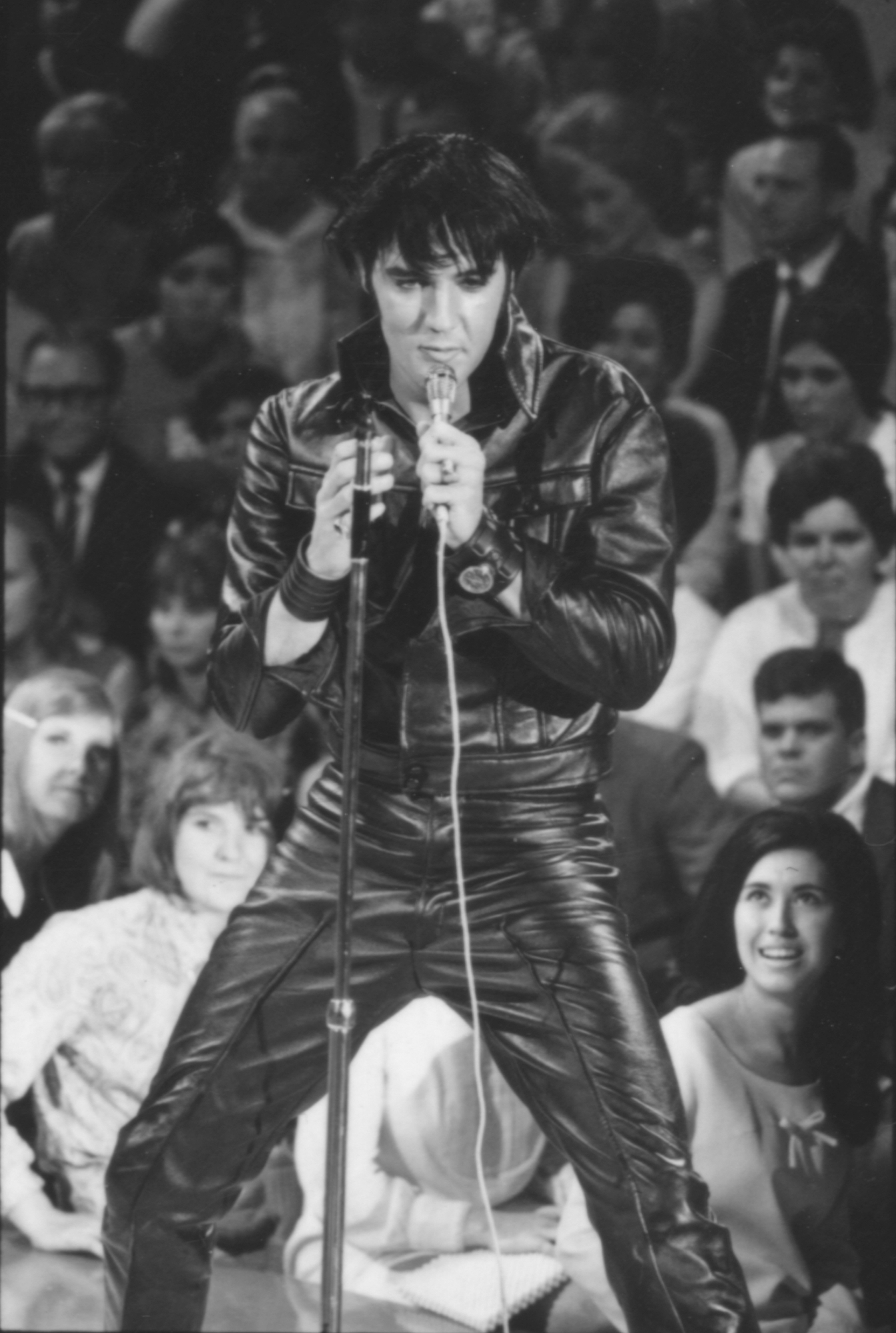 Elvis during the '68 special. (Photo: Courtesy of Graceland)