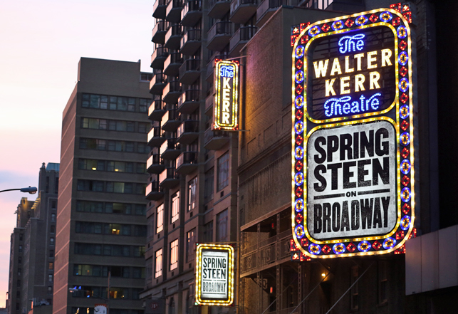 Springsteen On Broadway Walter Kerr Theatre Seating Chart