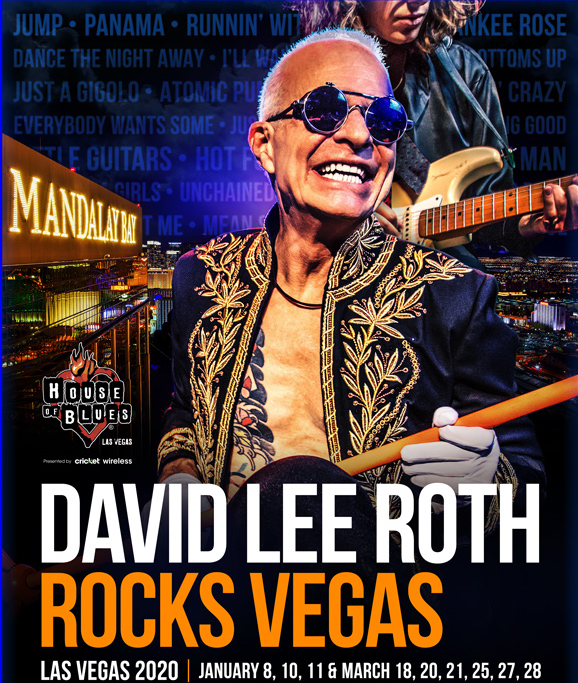 David Lee Roth Books 2020 Las Vegas Residency