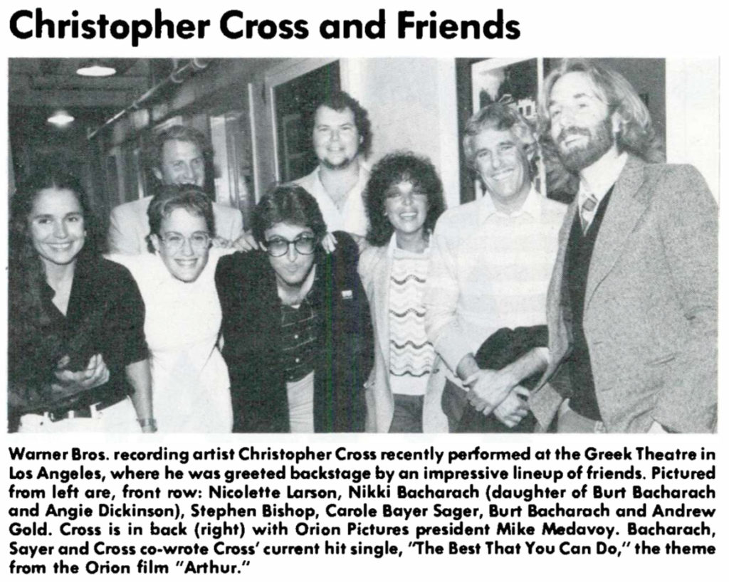 Christopher Cross ‘Making Good Progress,’ Post Covid19 Best Classic