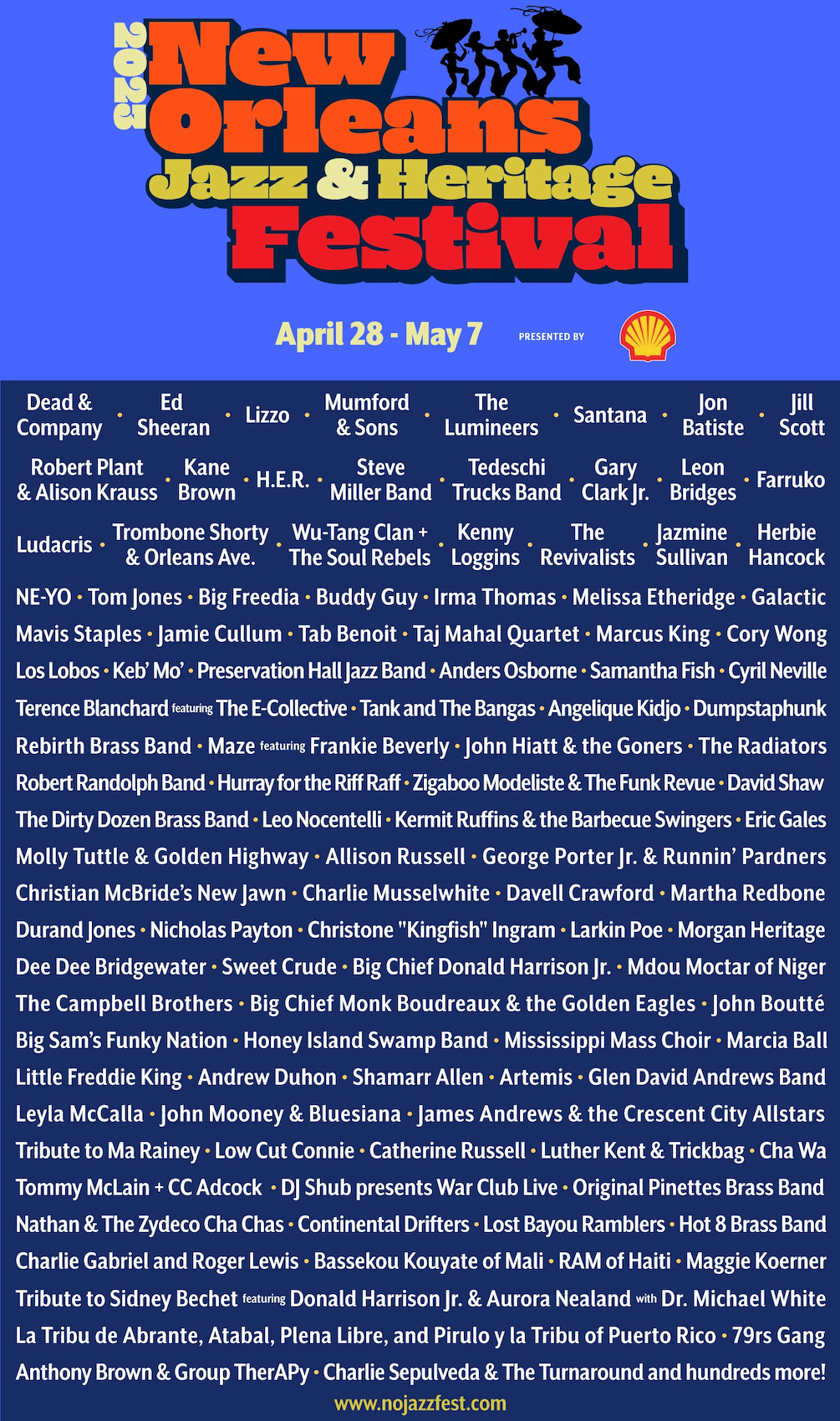 Jazz Fest 2023 Sets Star Studded Lineup Best Classic Bands   Jazz Fest 2023 Lineup 